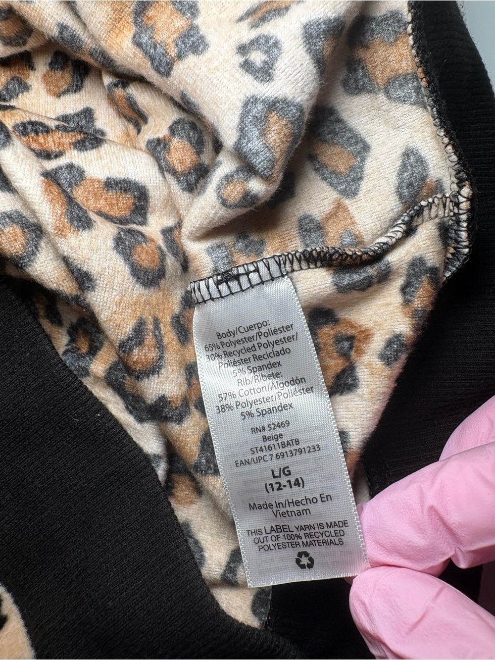 🐆 Large Size 12/14 Leopard Print Sweater - Picture 4 of 6